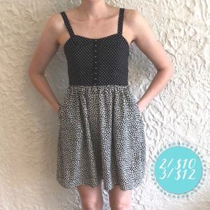 Lottie & Holly mixed print dot sundress